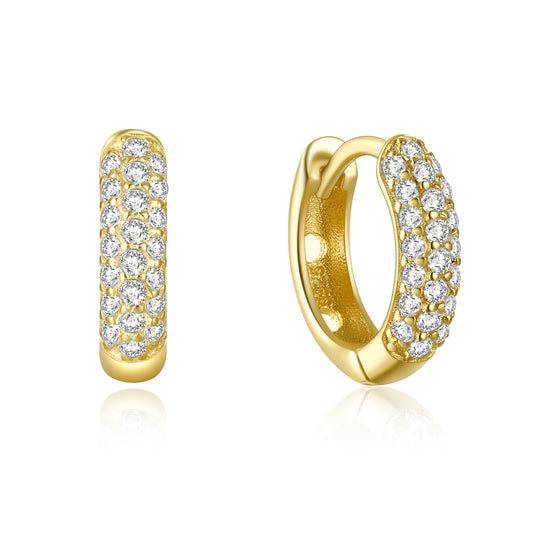 Aros Verónica Oro - (Plata de Ley 925) - Mimiló