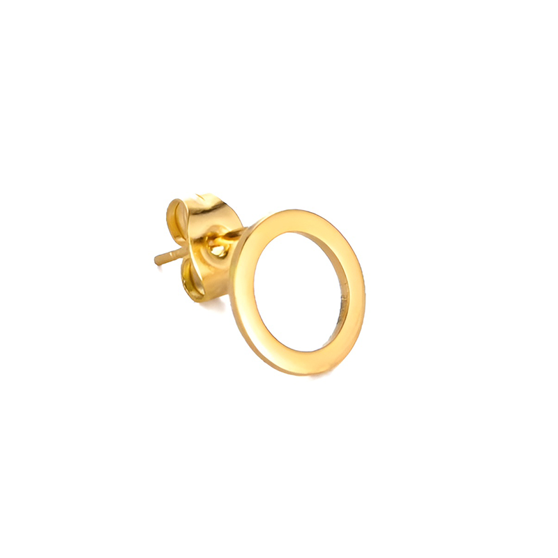 Pendientes Mini círculo Oro - (Plata de Ley 925) - Mimiló
