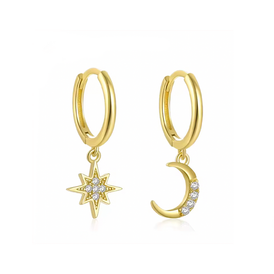 Aros Brill Astros Oro - (Plata de Ley 925)