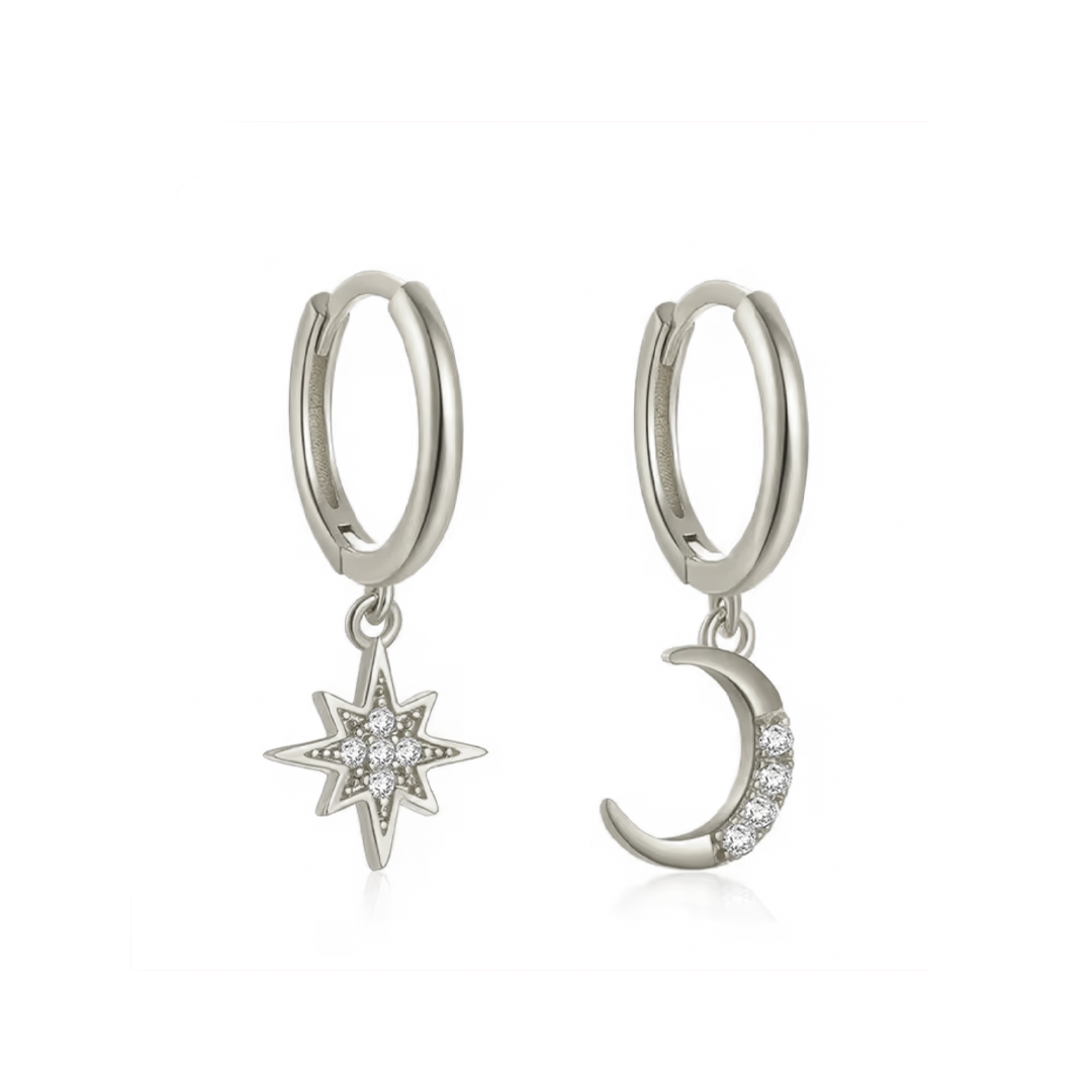 Aros Brilli Astros Plata - (Plata de Ley 925)