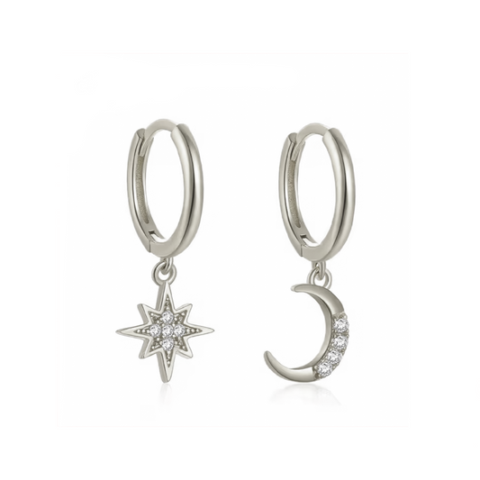 Aros Brilli Astros Plata - (Plata de Ley 925)