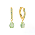 Aro Gran Gota Verde - (Plata de Ley 925) - Mimiló