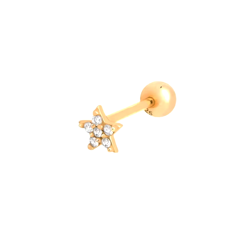 Mini Pendiente Estrellita - (Plata de Ley 925) - Mimiló