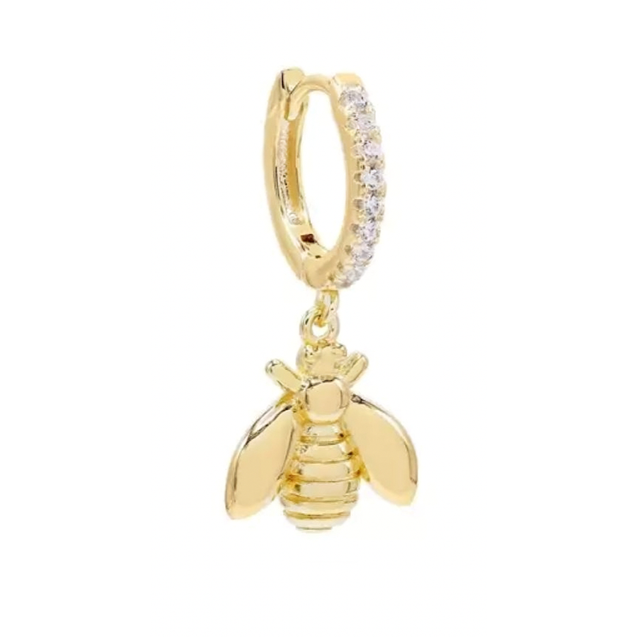 Aros Abejita Brilli - (Plata de Ley 925) - Mimiló