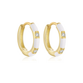Aros New Bombay Blanco - (Plata de Ley 925) - Mimiló