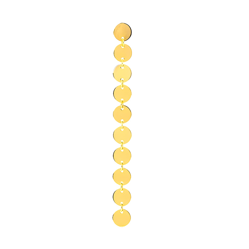 Pendientes Chapitas Oro - (Plata de Ley 925) - Mimiló