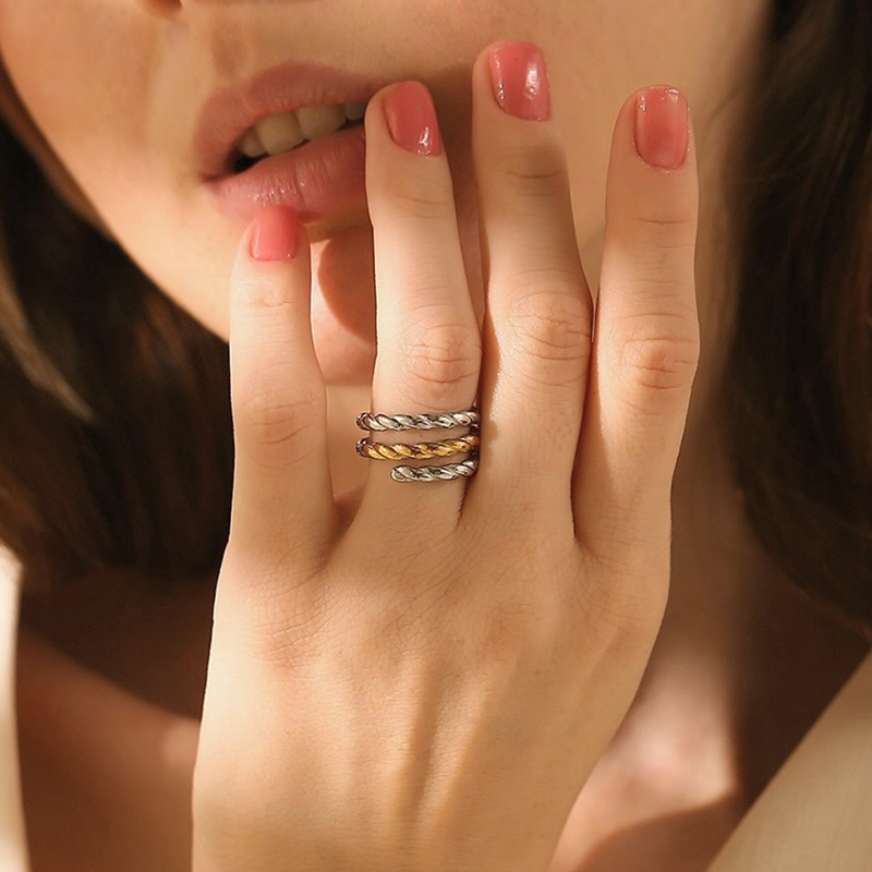 Anillo Guayana Plata - (Acero Quirúrgico Waterproof) - Mimiló