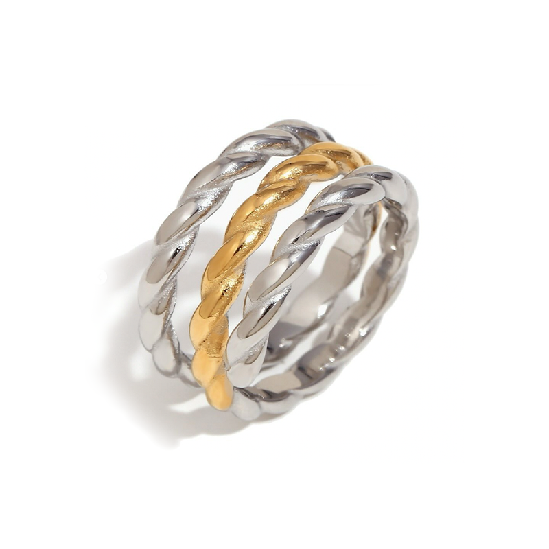 Anillo Guayana Oro-Plata - (Acero Quirúrgico Waterproof) - Mimiló