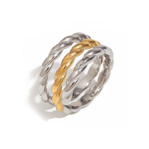 Anillo Guayana Oro-Plata - (Acero Quirúrgico Waterproof) - Mimiló