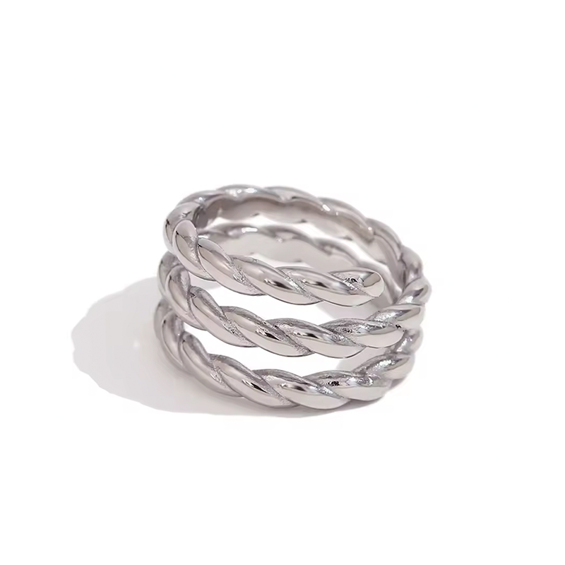 Anillo Guayana Plata - (Acero Quirúrgico Waterproof)