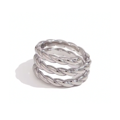 Anillo Guayana Plata - (Acero Quirúrgico Waterproof) - Mimiló