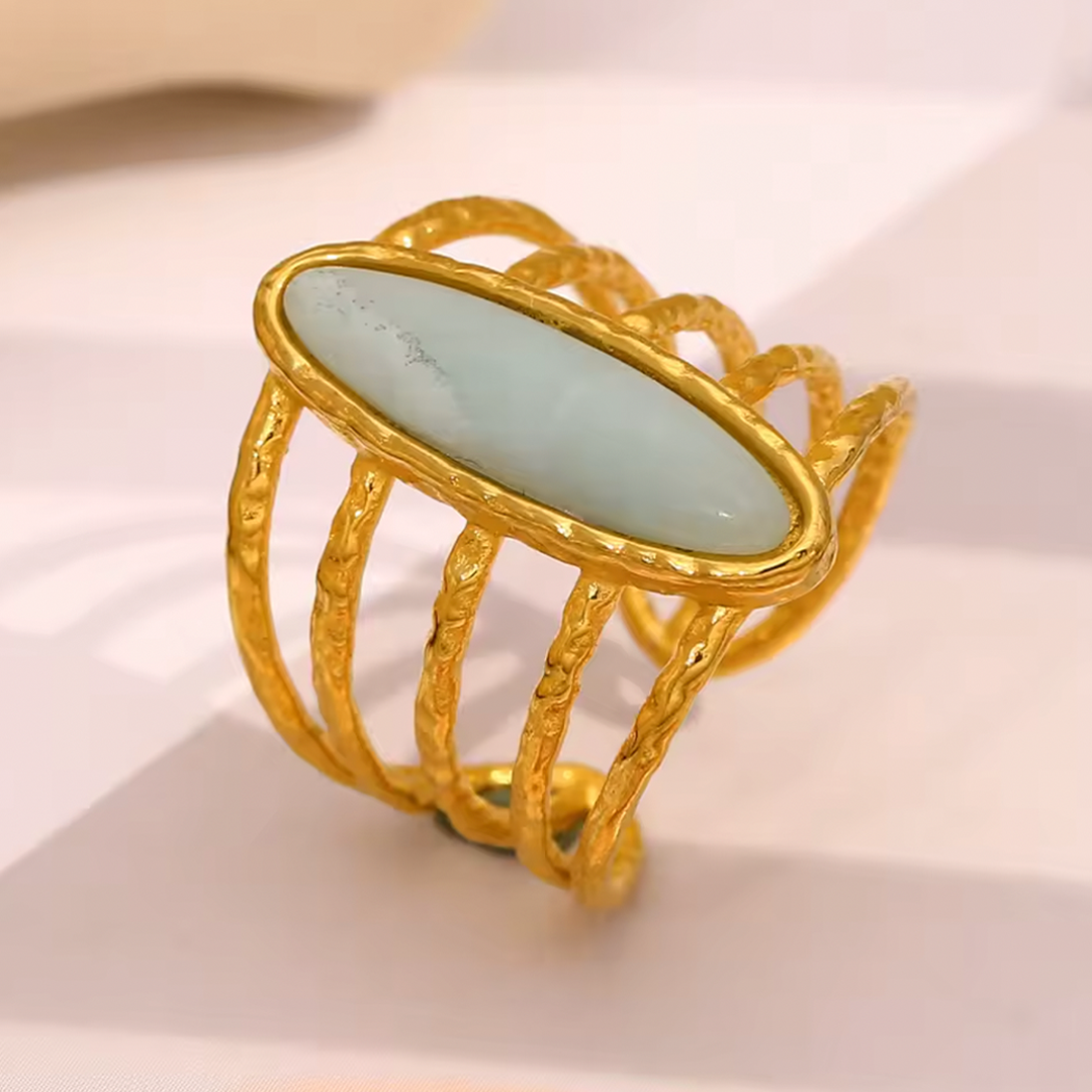 Anillo Antonia - (Acero Quirúrgico Waterproof) - Mimiló