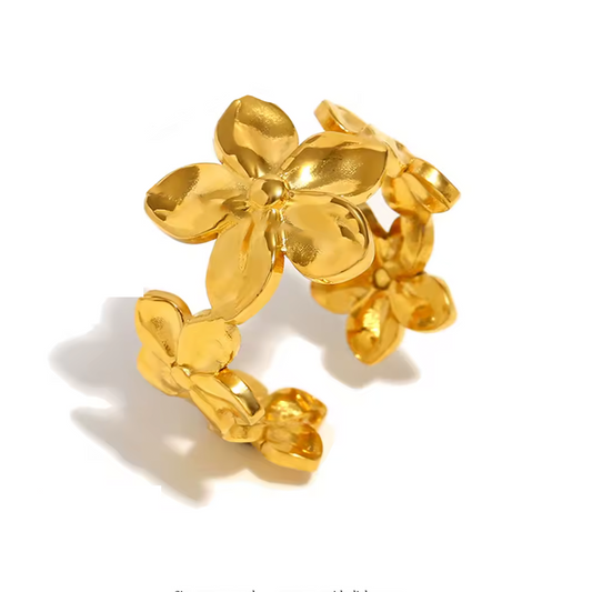 Anillo Rosita - (Acero Quirúrgico Waterproof)