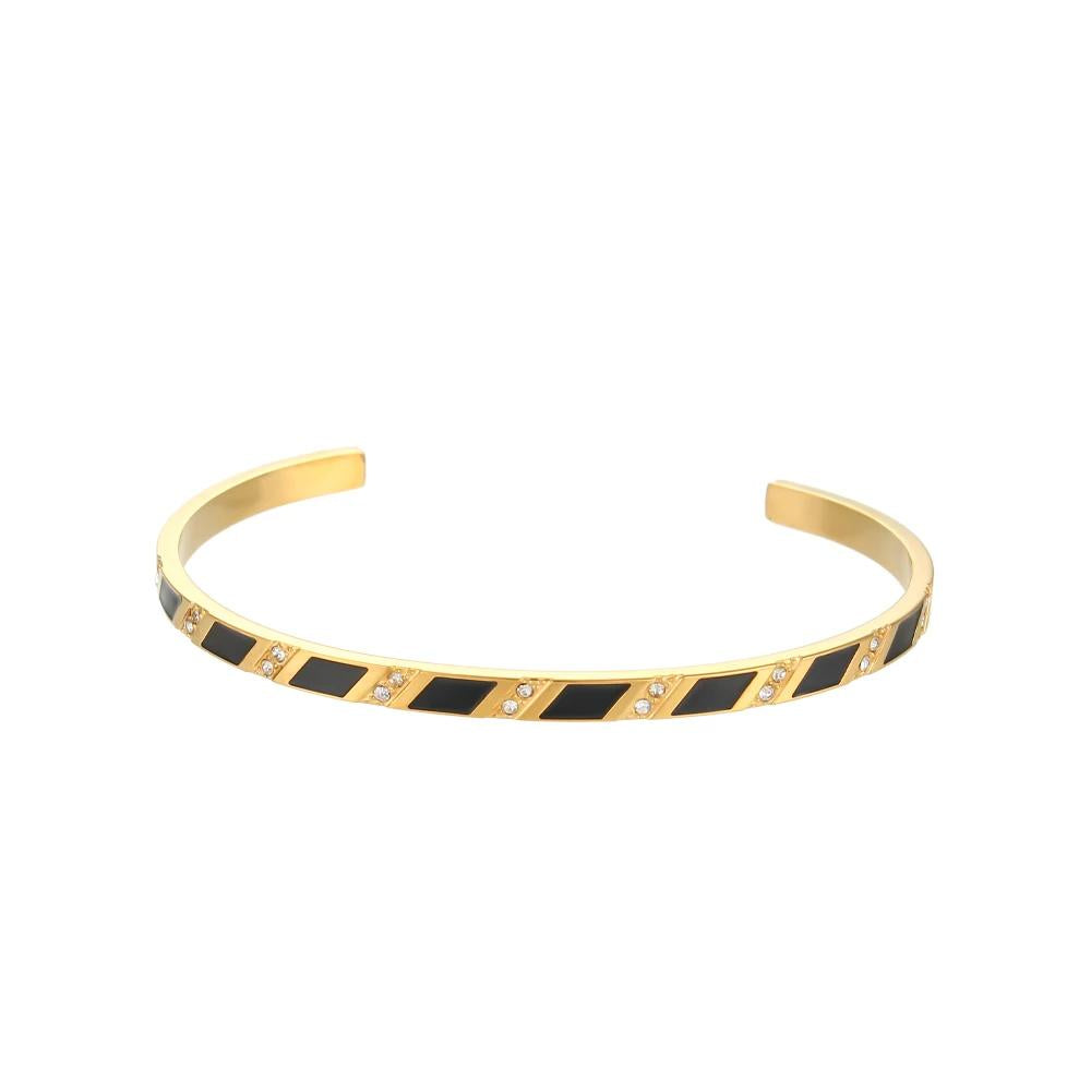 Pulsera Mónaco Negra - Acero Quirúrgico Waterproof - Mimiló