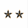 Pendientes Primavera Negros - (Plata de Ley 925) - Mimiló