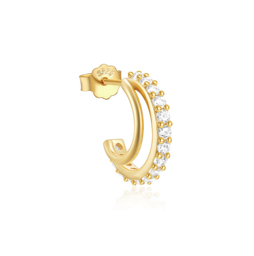 Pendientes Rhin - (Plata de Ley 925)