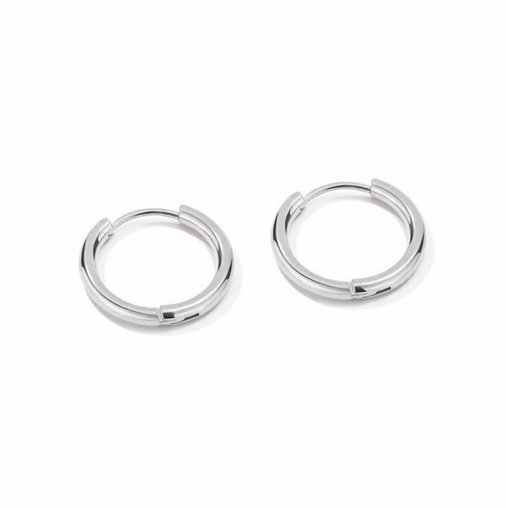 Gran Aro Liso Plata 13mm - (Plata de Ley 925) - Mimiló