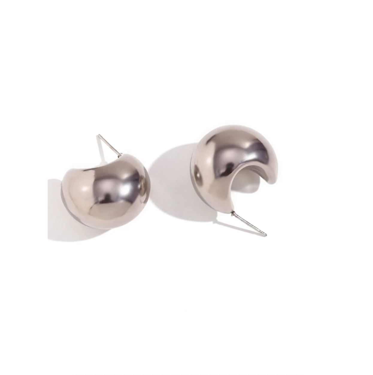 Pendientes Benasque Plata - (Acero Quirúrgico Waterproof) - Mimiló