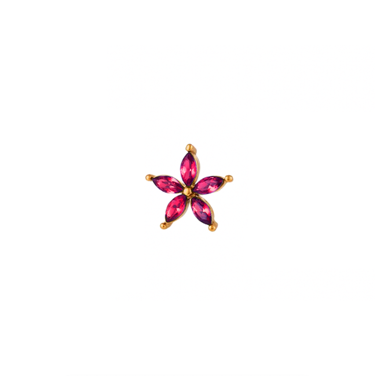Pendientes Primavera Fucsias - (Plata de Ley 925)