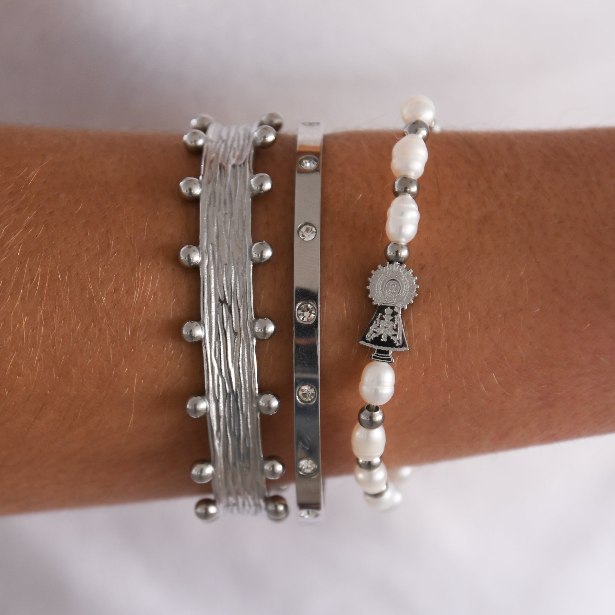 Pulsera Vera Plata - (Acero Quirúrgico Waterproof) - Mimiló