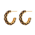 Pendientes Verona Negros - (Acero Quirúrgico Waterproof) - Mimiló
