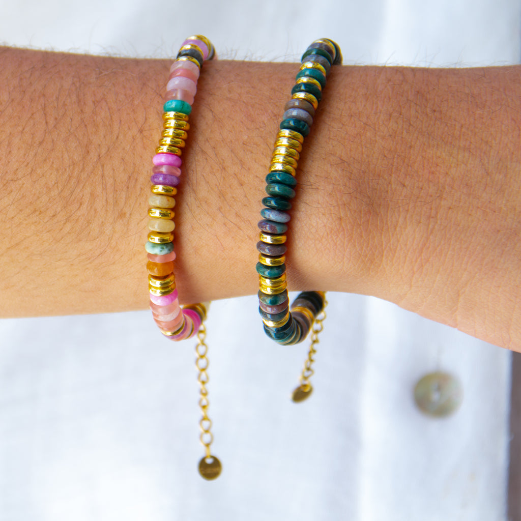 Pulsera Júpiter - (Petra: Acero Quirúrgico Waterproof y Piedras) - Mimiló