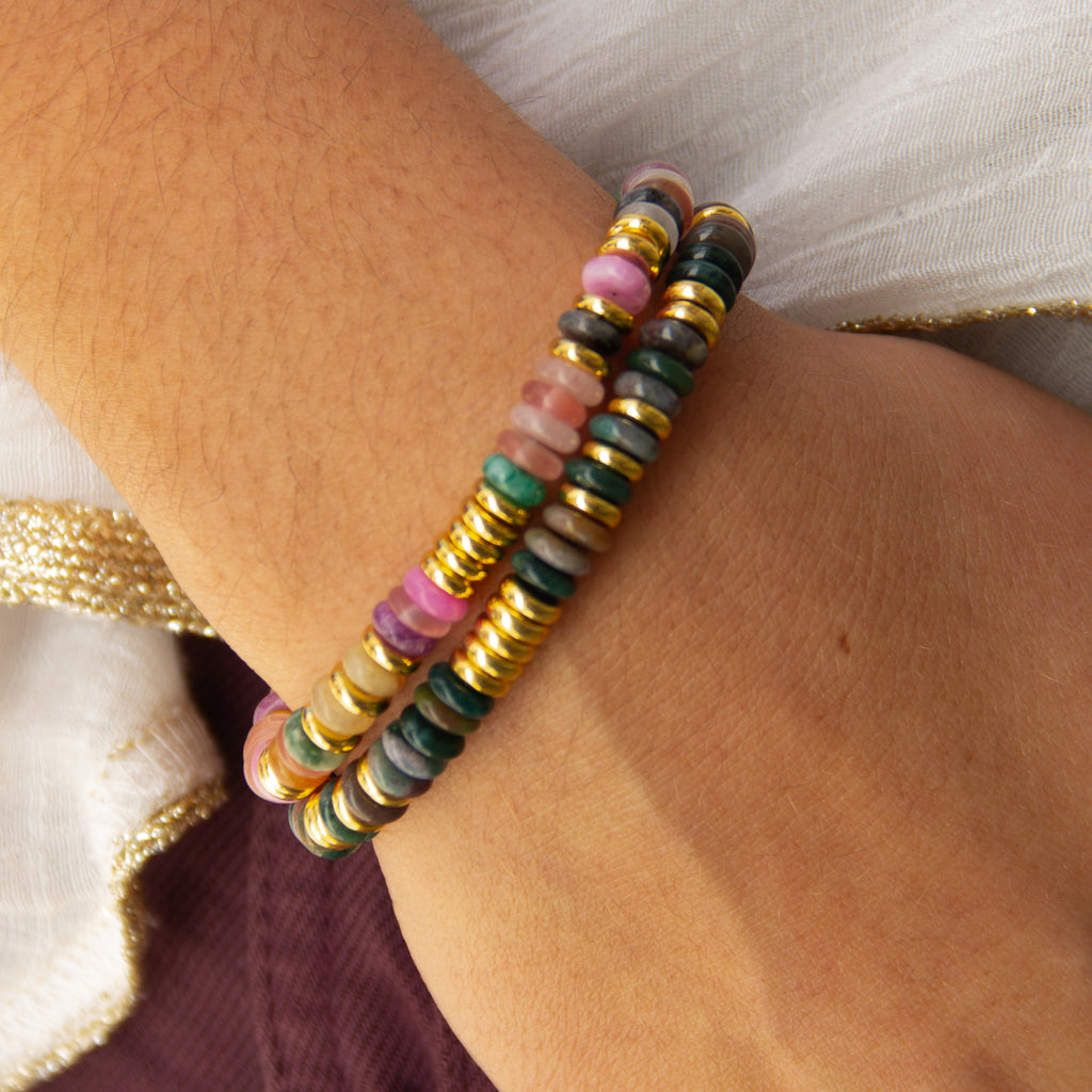 Pulsera Júpiter - (Petra: Acero Quirúrgico Waterproof y Piedras) - Mimiló