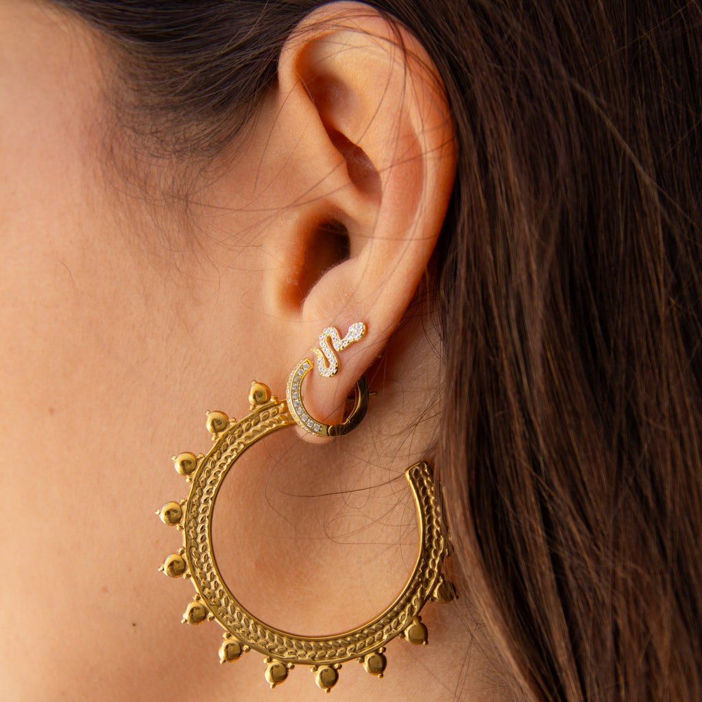 Pendientes África Oro - (Acero Quirúrgico Waterproof) - Mimiló