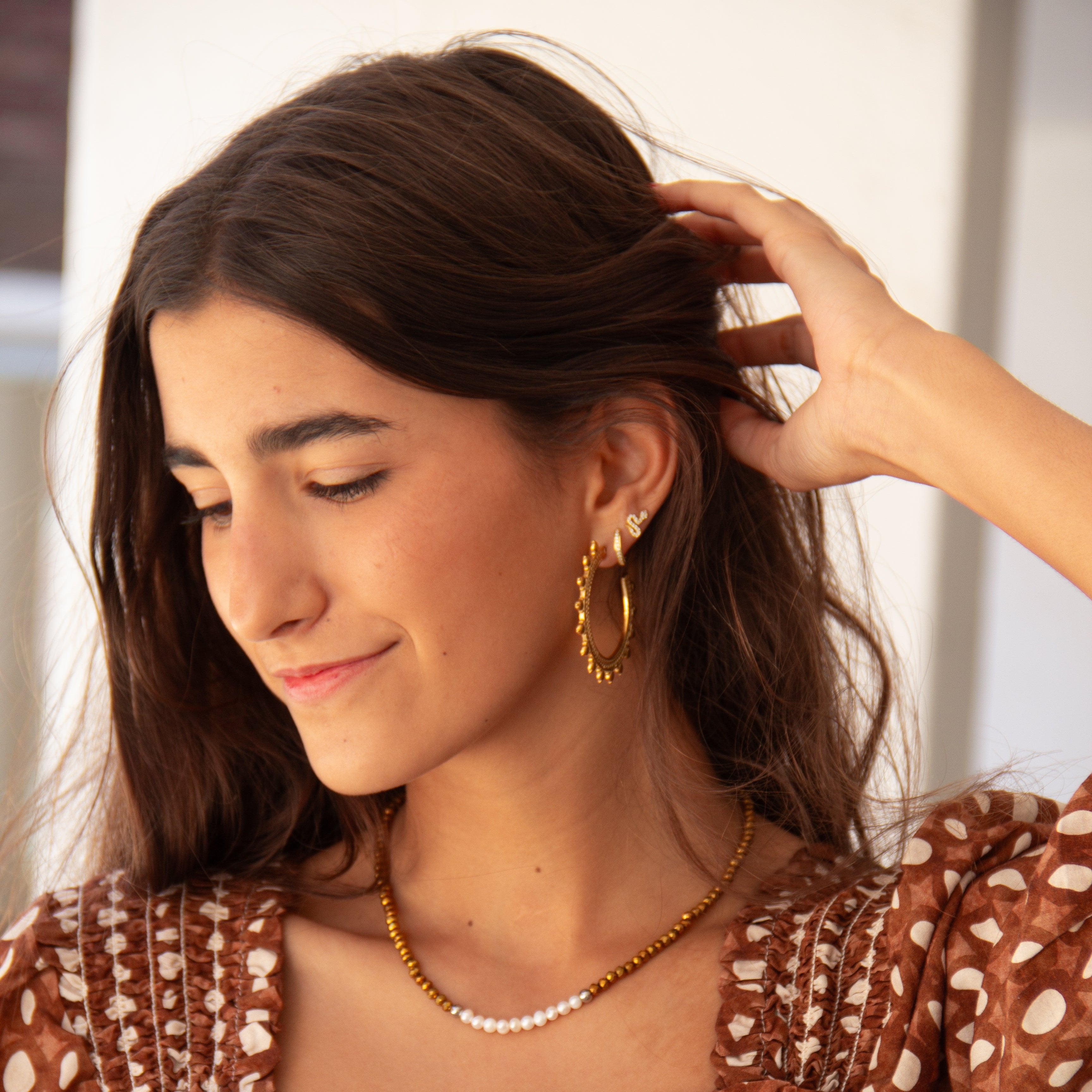 Pendientes África Oro - (Acero Quirúrgico Waterproof) - Mimiló