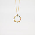 Collar Círculo Colores - (Plata de Ley 925) - Mimiló