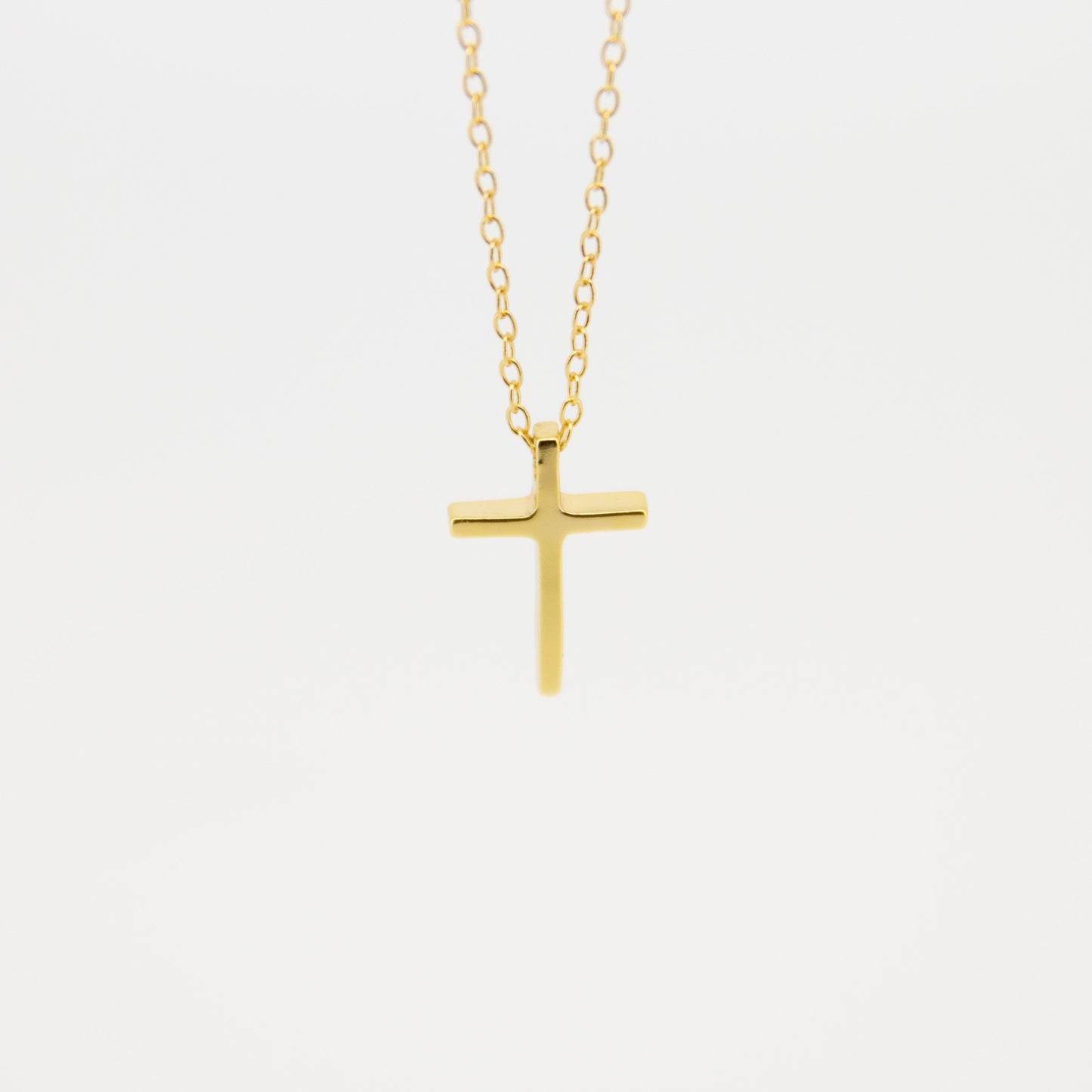 Collar Cruz Lisa Oro - (Plata de Ley 925) - Mimiló