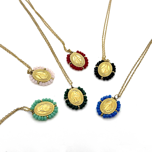 Virgen Milagrosa Pequeño - (Acero Quirúrgico Waterproof)