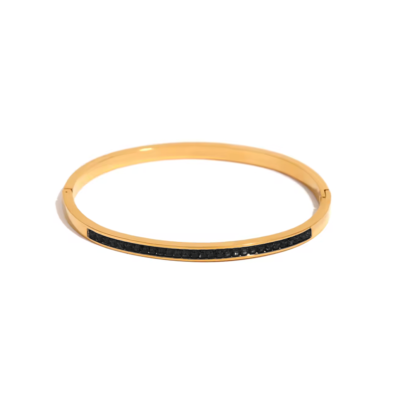 Pulsera Suri Negra - (Acero Quirúrgico Waterproof)