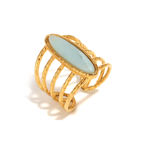 Anillo Antonia - (Acero Quirúrgico Waterproof) - Mimiló