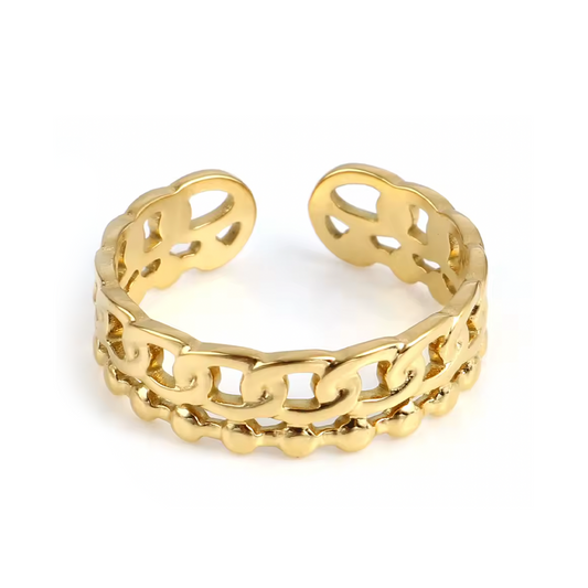 Anillo Cadenas - (Acero Quirúrgico Waterproof)