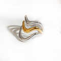 Anillo Olas Bicolor - (Acero Quirúrgico Waterproof) - Mimiló