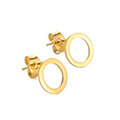 Pendientes Mini círculo Oro - (Plata de Ley 925) - Mimiló