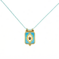 Collar Cuore Azul - (Acero Quirúrgico Waterproof) - Mimiló