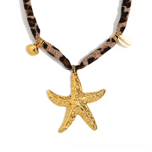 Collar Estrella de Mar - (Acero Quirúrgico Waterproof)