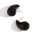 Pendientes Gota Negra - (Acero Quirúrgico Waterproof) - Mimiló